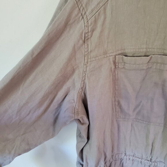 32 Degrees Cool Womens Linen Blend Jacket Sz XXL Quiet Luxury Minimalist Capsule - Picture 5 of 16